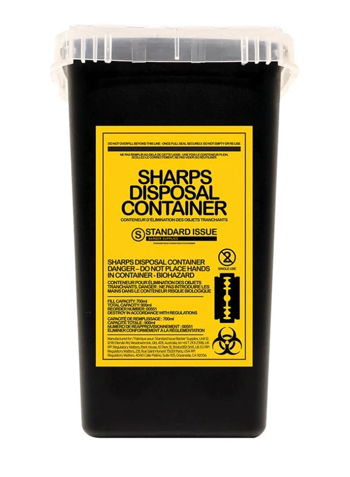 Sharps disposal container