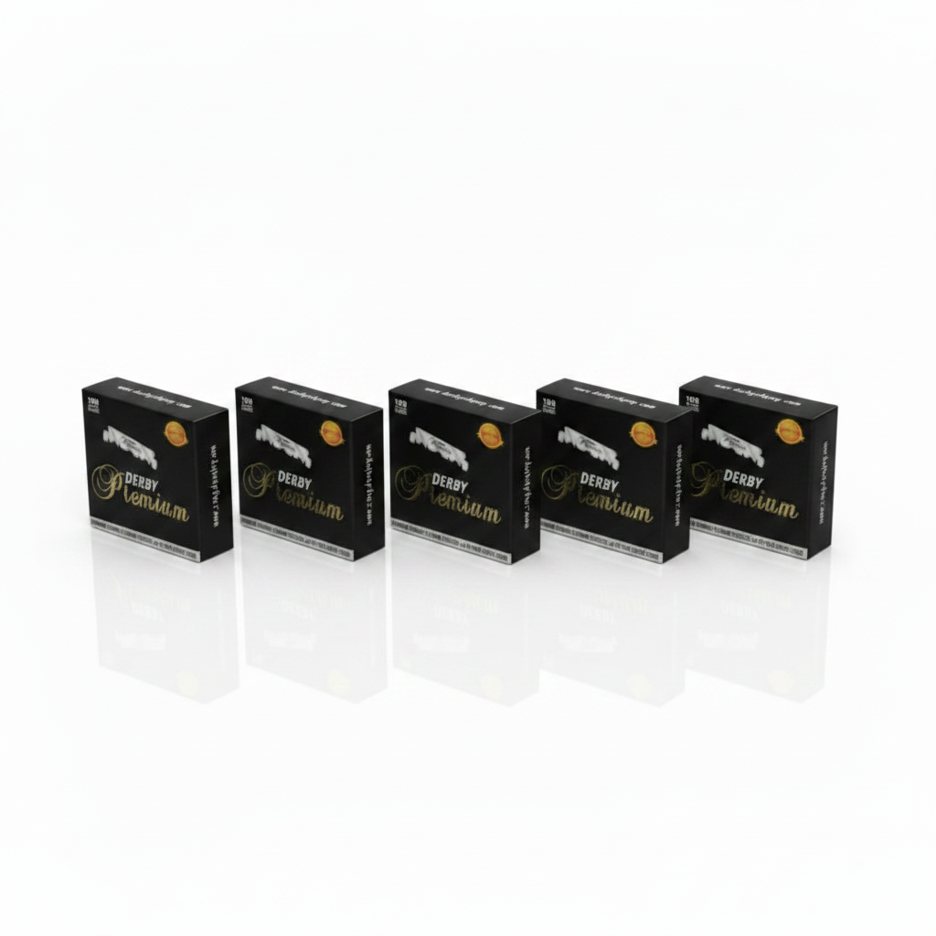 5 Boîtes Derby Premium 100 Single Edge Blades
