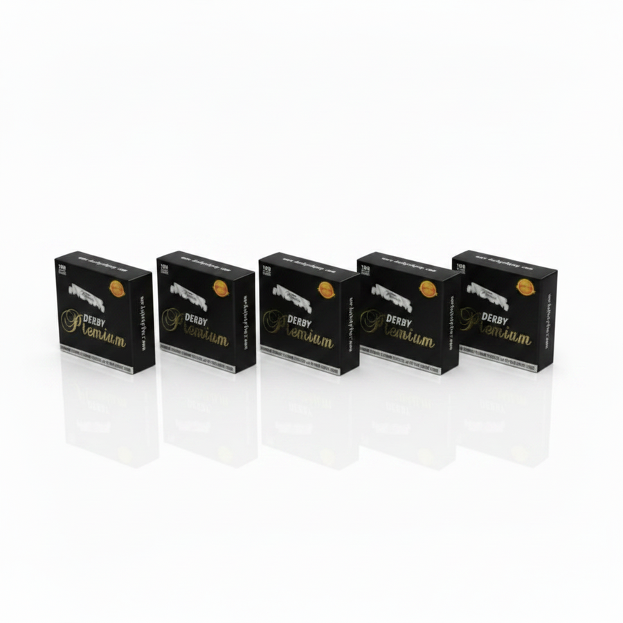 5 Boîtes Derby Premium 100 Single Edge Blades