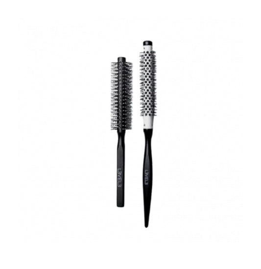 Wooden round brush set