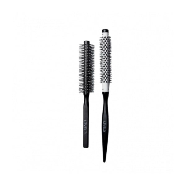 Wooden round brush set